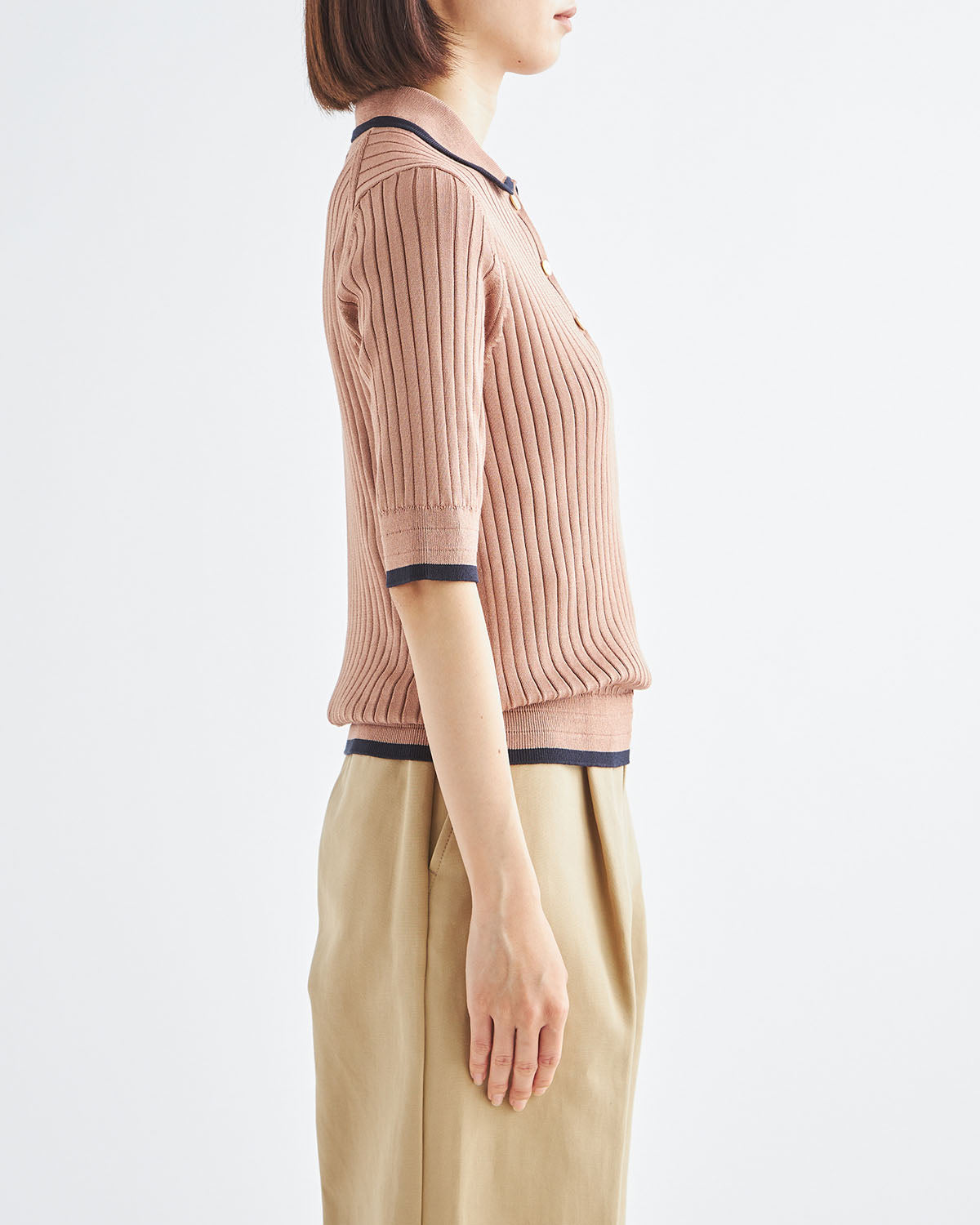 モカ×ネイビー　H166cm　着用サイズ：2