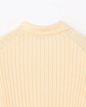 12Gワイドリブ コットン×ポリエステル５分袖丸襟ポロ　SL9S-803