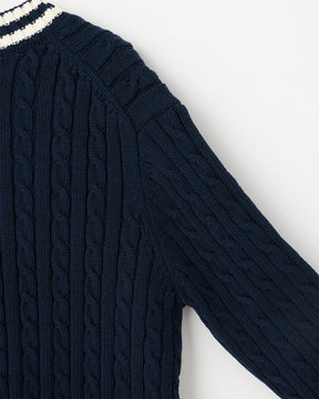 5Gチルデン コットン×ポリエステル Vネックカーディガン　SL9S-833