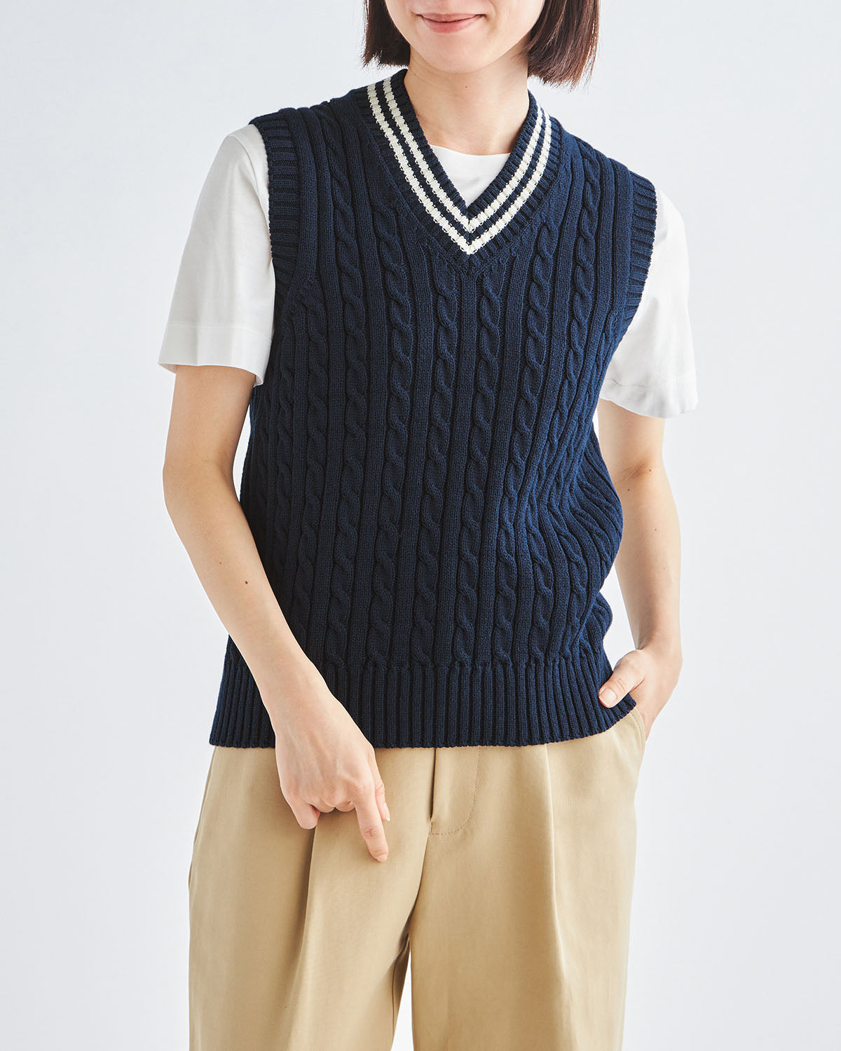 ネイビー　H166cm　着用サイズ：1