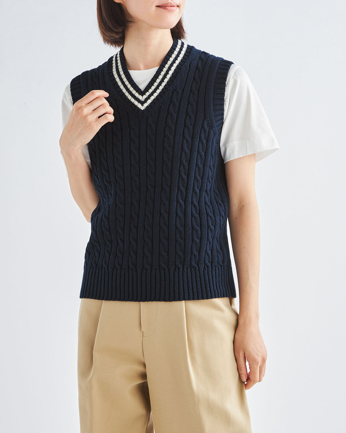 ネイビー　H166cm　着用サイズ：1