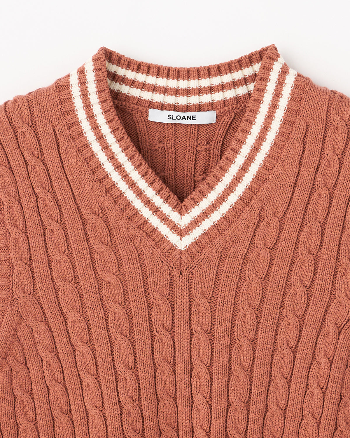 5Gチルデン コットン×ポリエステル Vネックベスト　SL9S-834