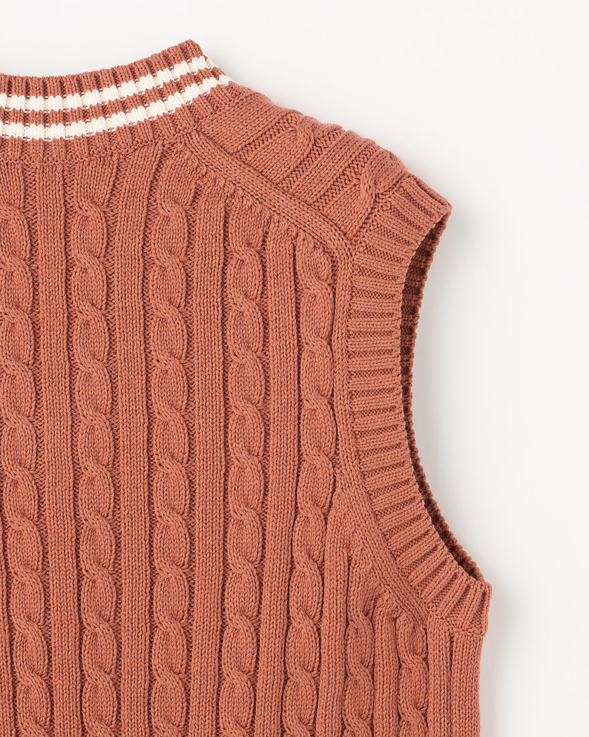 5Gチルデン コットン×ポリエステル Vネックベスト　SL9S-834