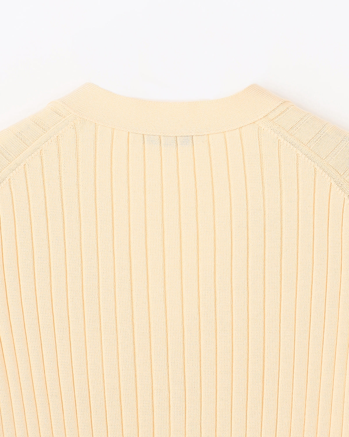 12Gワイドリブ コットン×ポリエステル Vネックカーディガン　SL9S-840