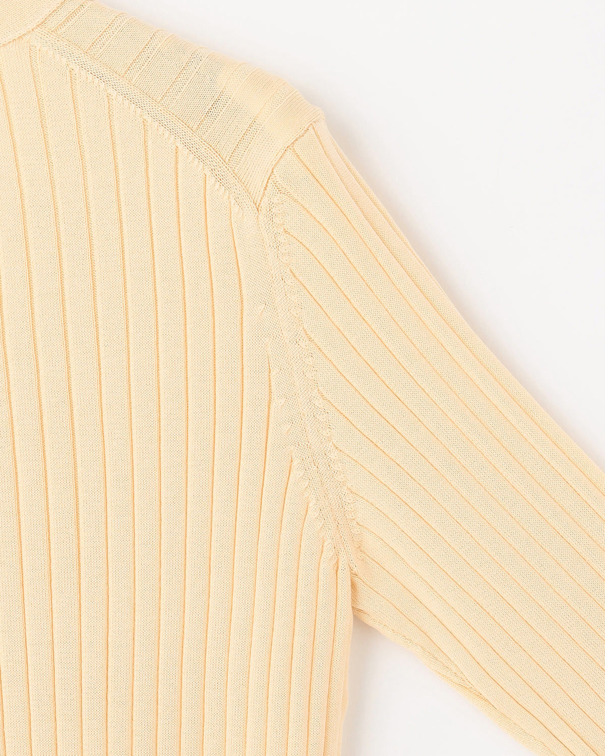 12Gワイドリブ コットン×ポリエステル Vネックカーディガン　SL9S-840