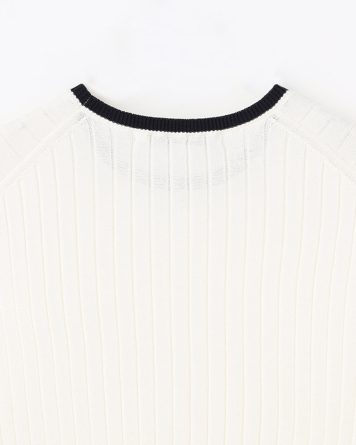 12Gワイドリブ コットン×ポリエステル バイカラーノースリーブクルーネック　SL9S-850-S10