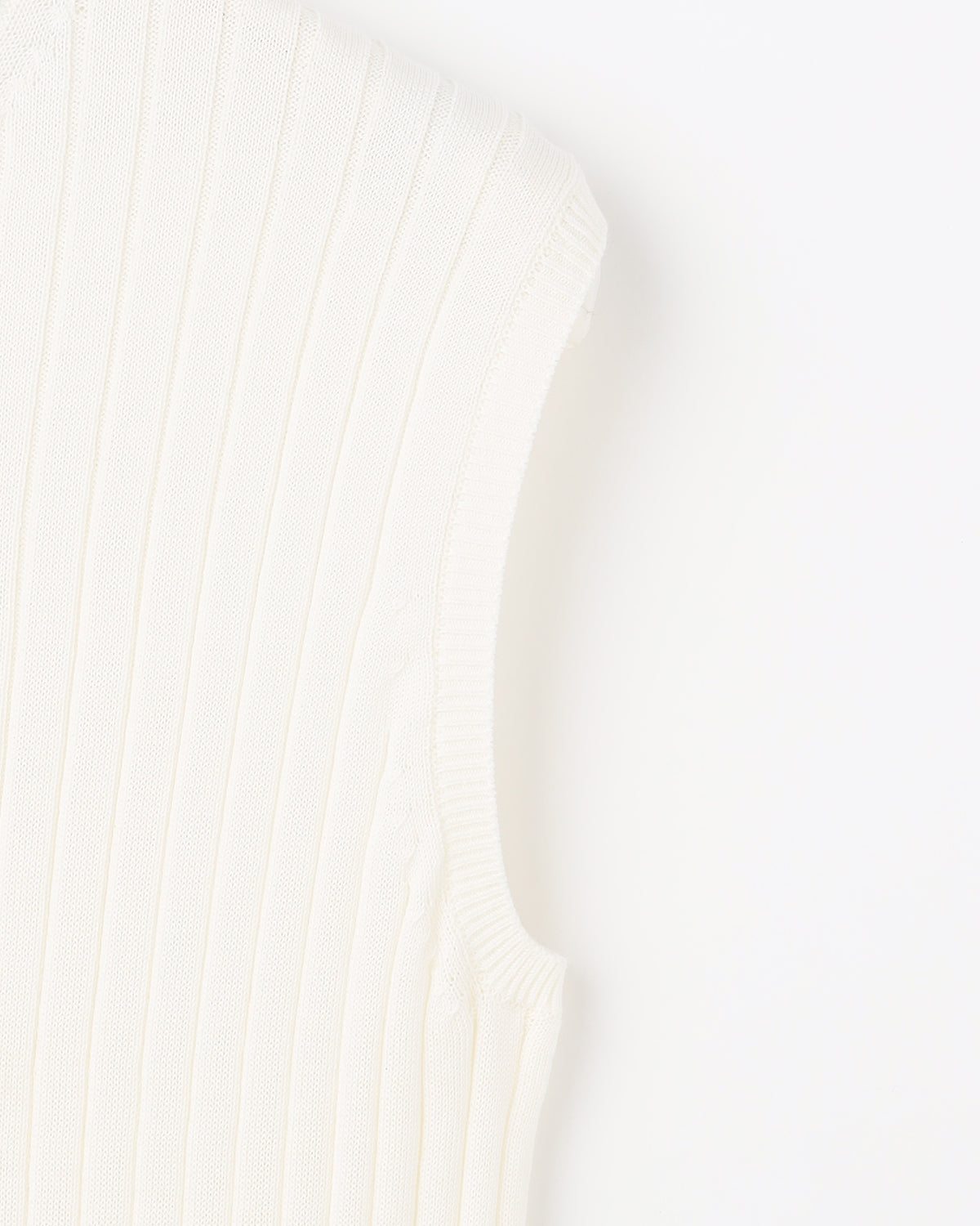 12Gワイドリブ コットン×ポリエステル バイカラーノースリーブクルーネック　SL9S-850-S10