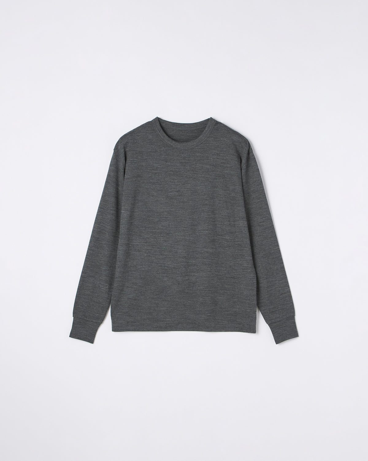 SLOANE ウール半袖Tシャツ　HPS別注スミクロ ウール天竺 ニットTシャツ