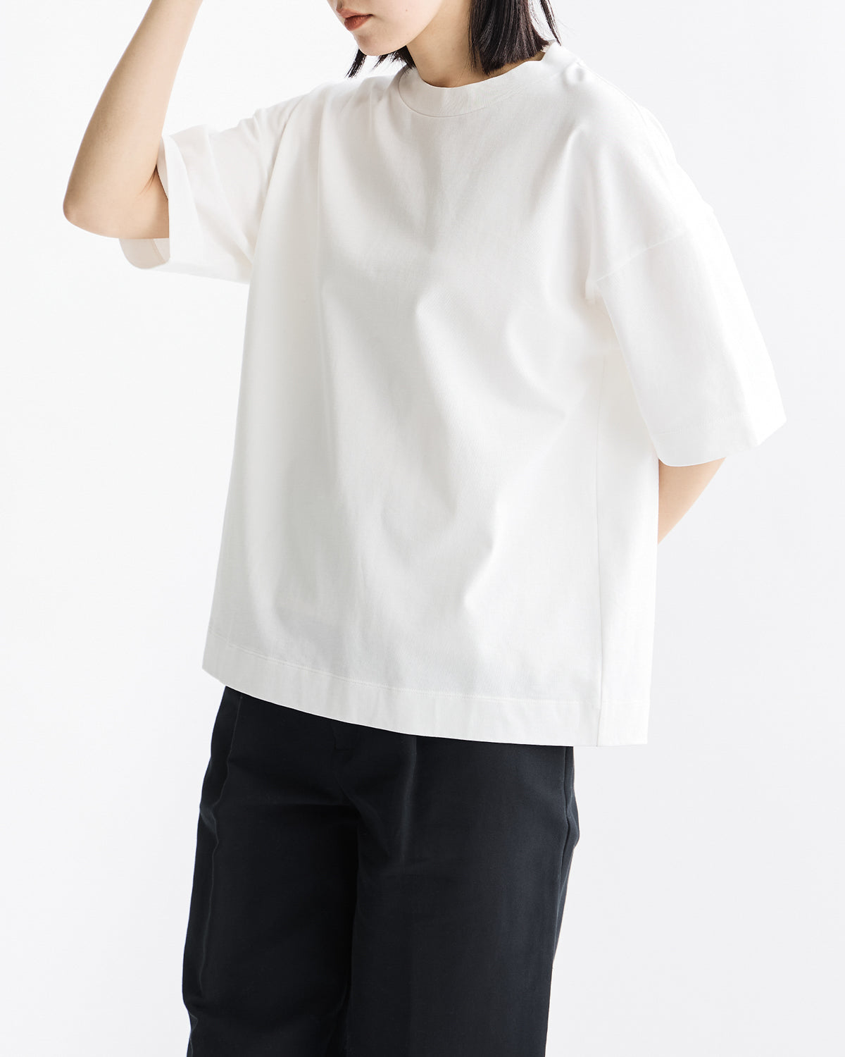 ヘビーコットンドロップショルダーＴシャツ　SL9S-T912-W11 (ベーシックカラー)