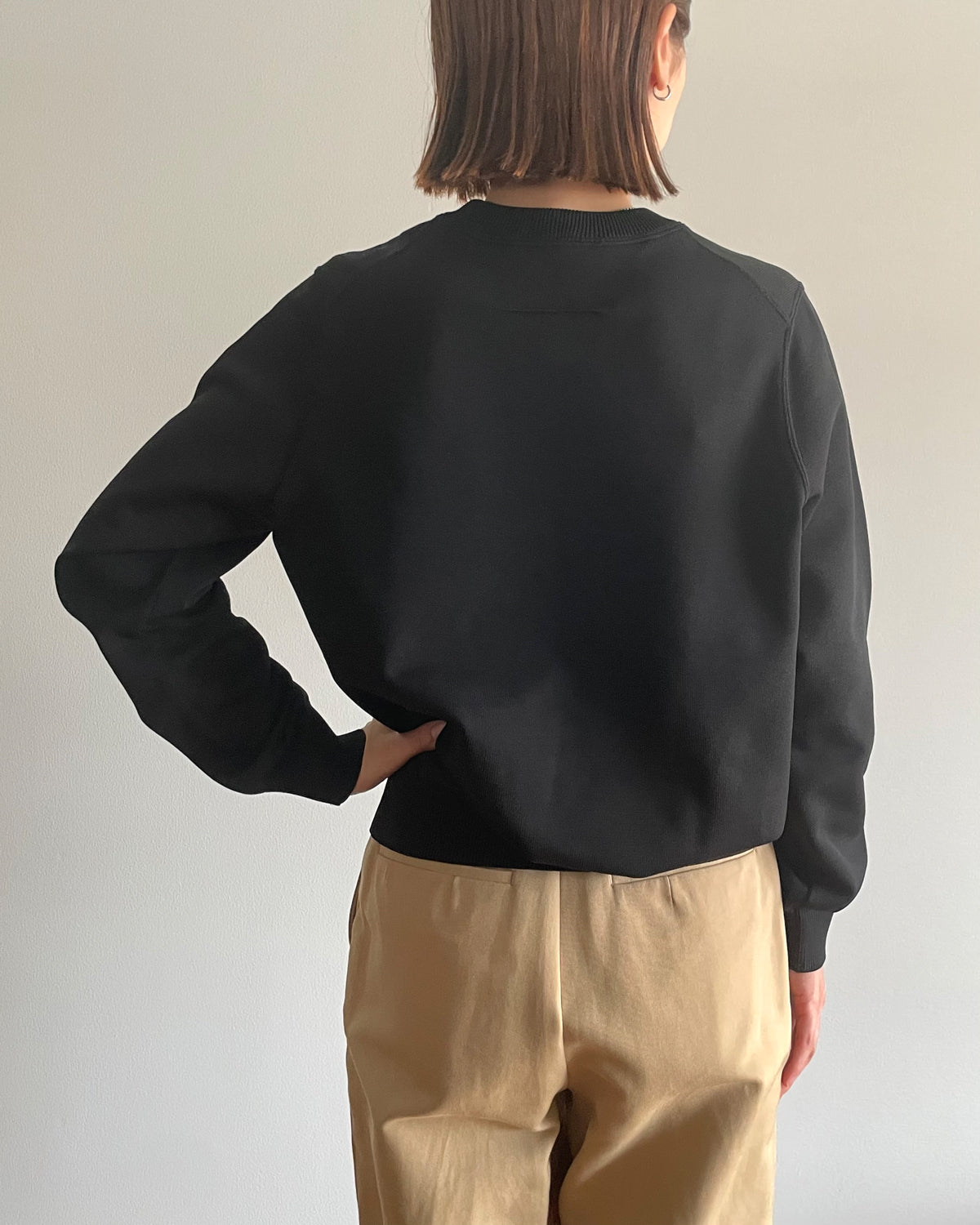 【UNISEX】12G二重臼天竺 ポリエステル×キュプラ×コットン クルーネック SL9W-695