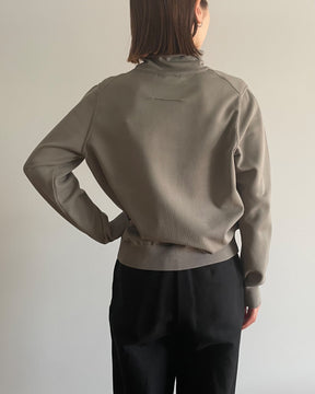 【UNISEX】12G二重臼天竺 ポリエステル×キュプラ×コットン タートルネック SL9W-696