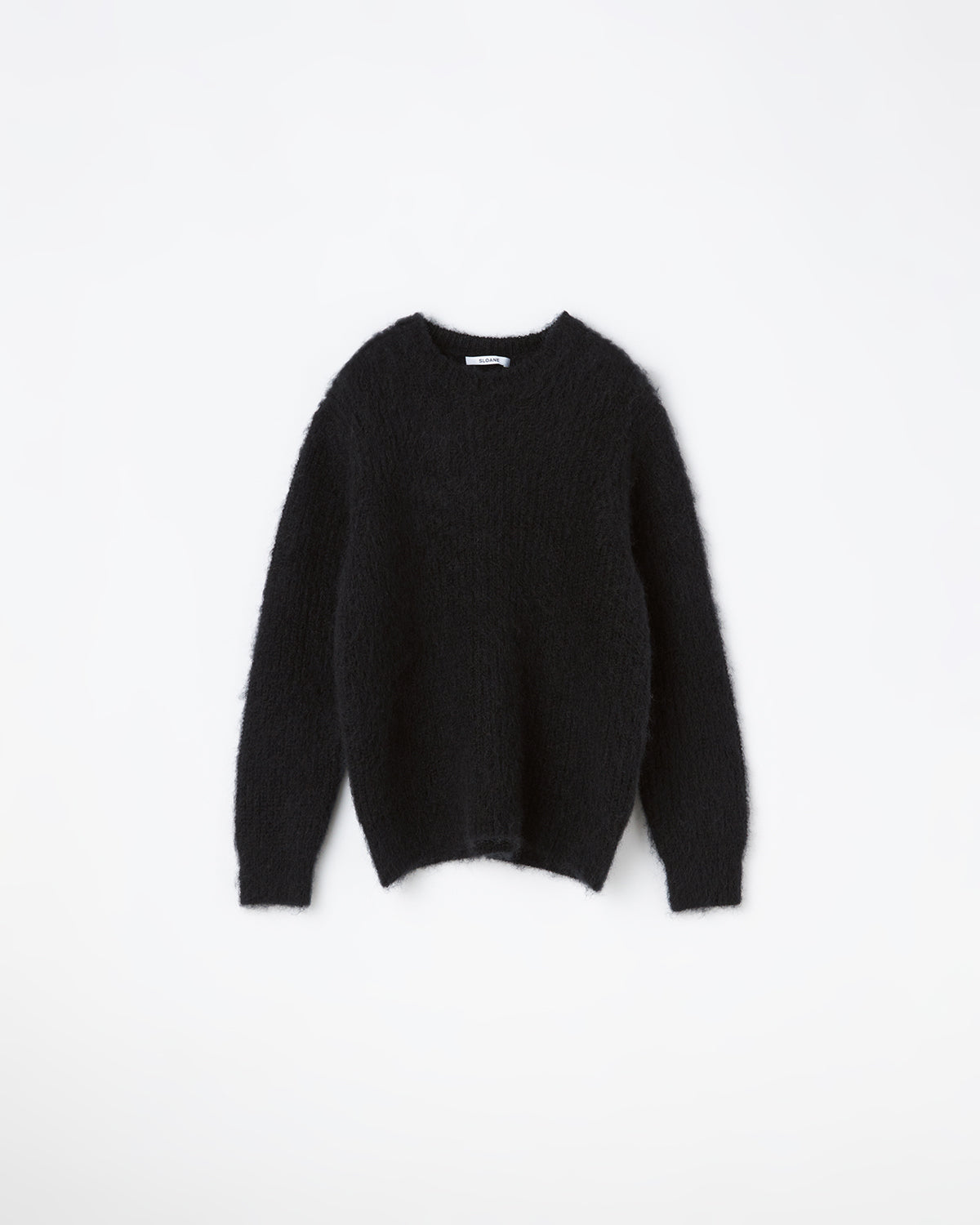UNISEX】5G片畦編み モヘヤ混 クルーネック SL9W-716