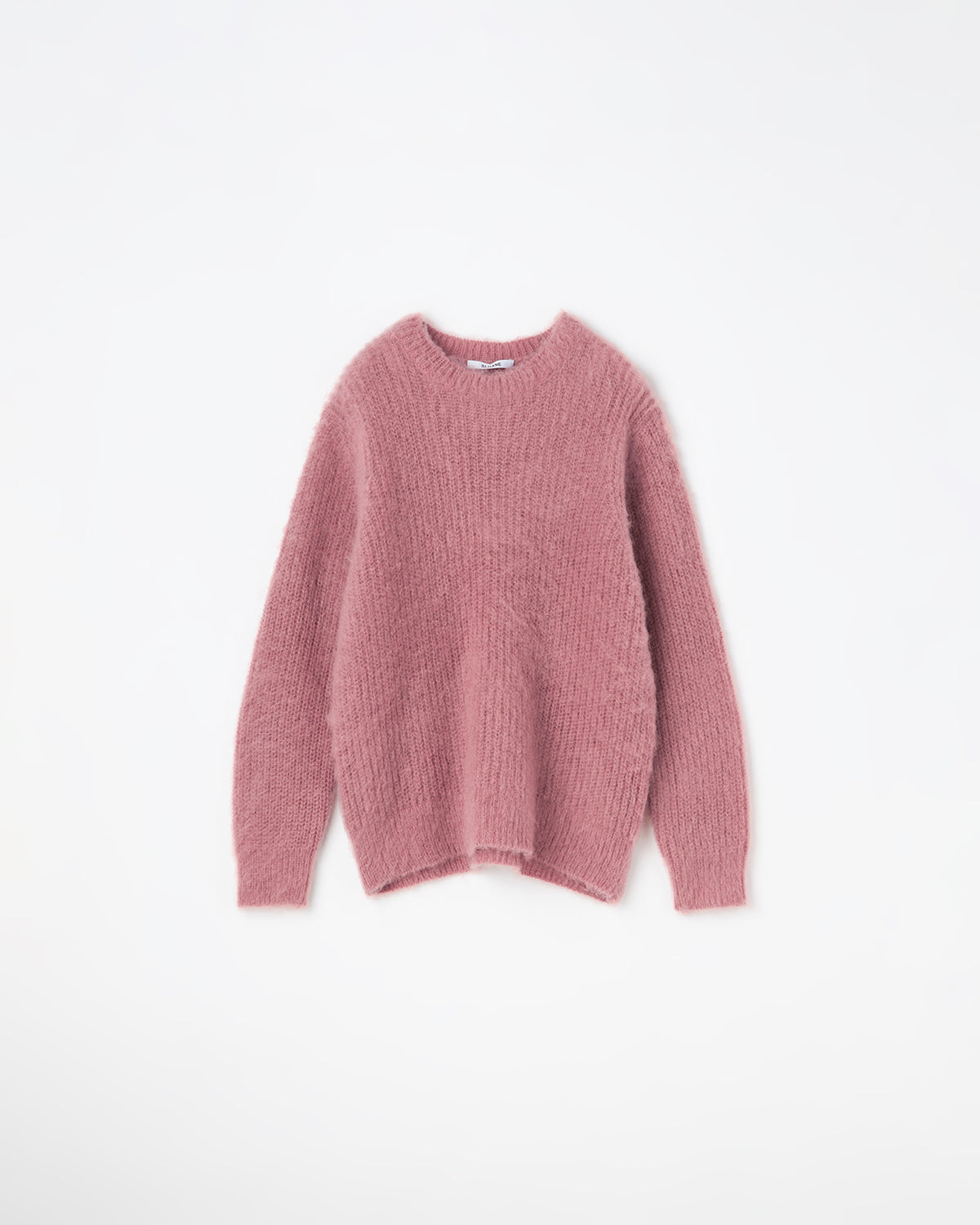 UNISEX】5G片畦編み モヘヤ混 クルーネック SL9W-716
