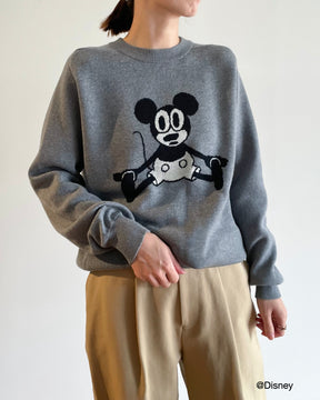 【UNISEX】12Gダブルフェイス MICKEY MOUSE/ クルーネック SL9W-724