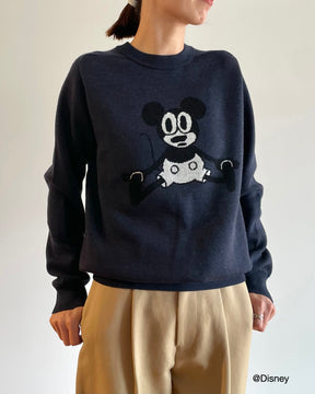 【UNISEX】12Gダブルフェイス MICKEY MOUSE/ クルーネック SL9W-724