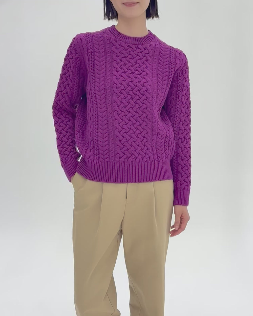 パープル　H166cm　着用サイズ：2