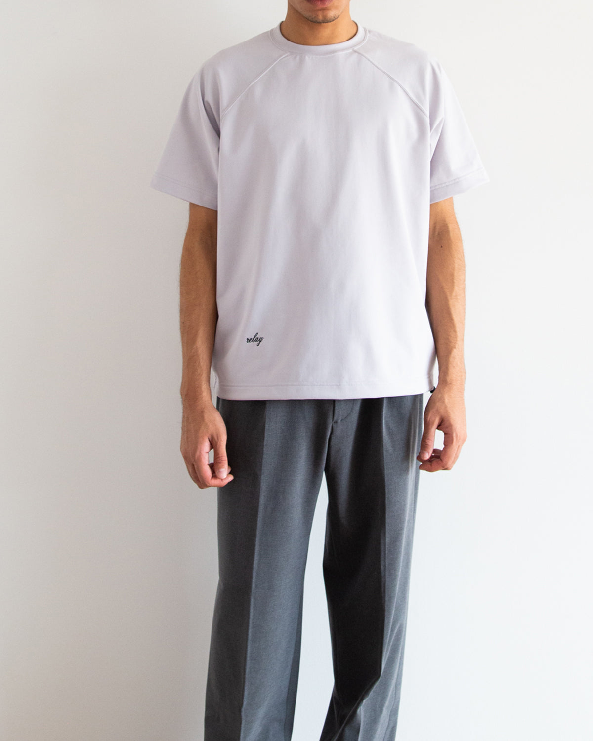 【relay】ポリエステル裏毛半袖スウェット　r1S-PO0010