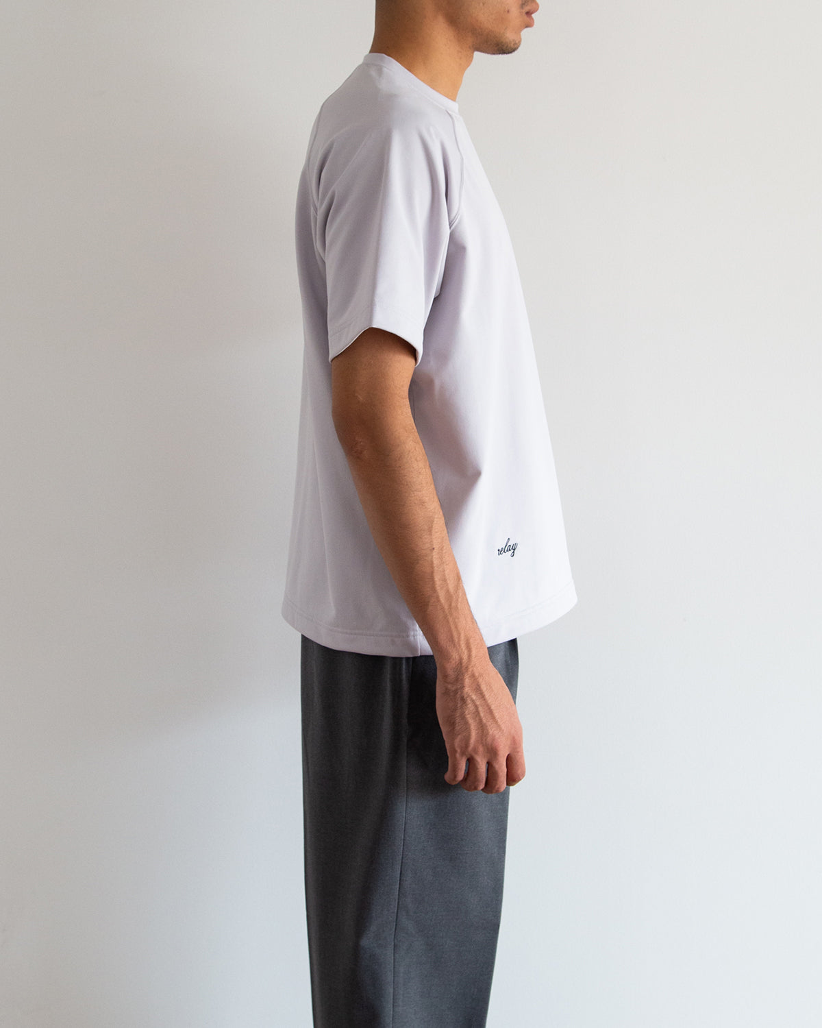 【relay】ポリエステル裏毛半袖スウェット　r1S-PO0010