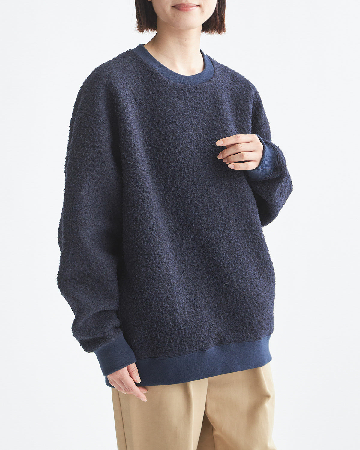 ネイビー　H166cm　着用サイズ：L